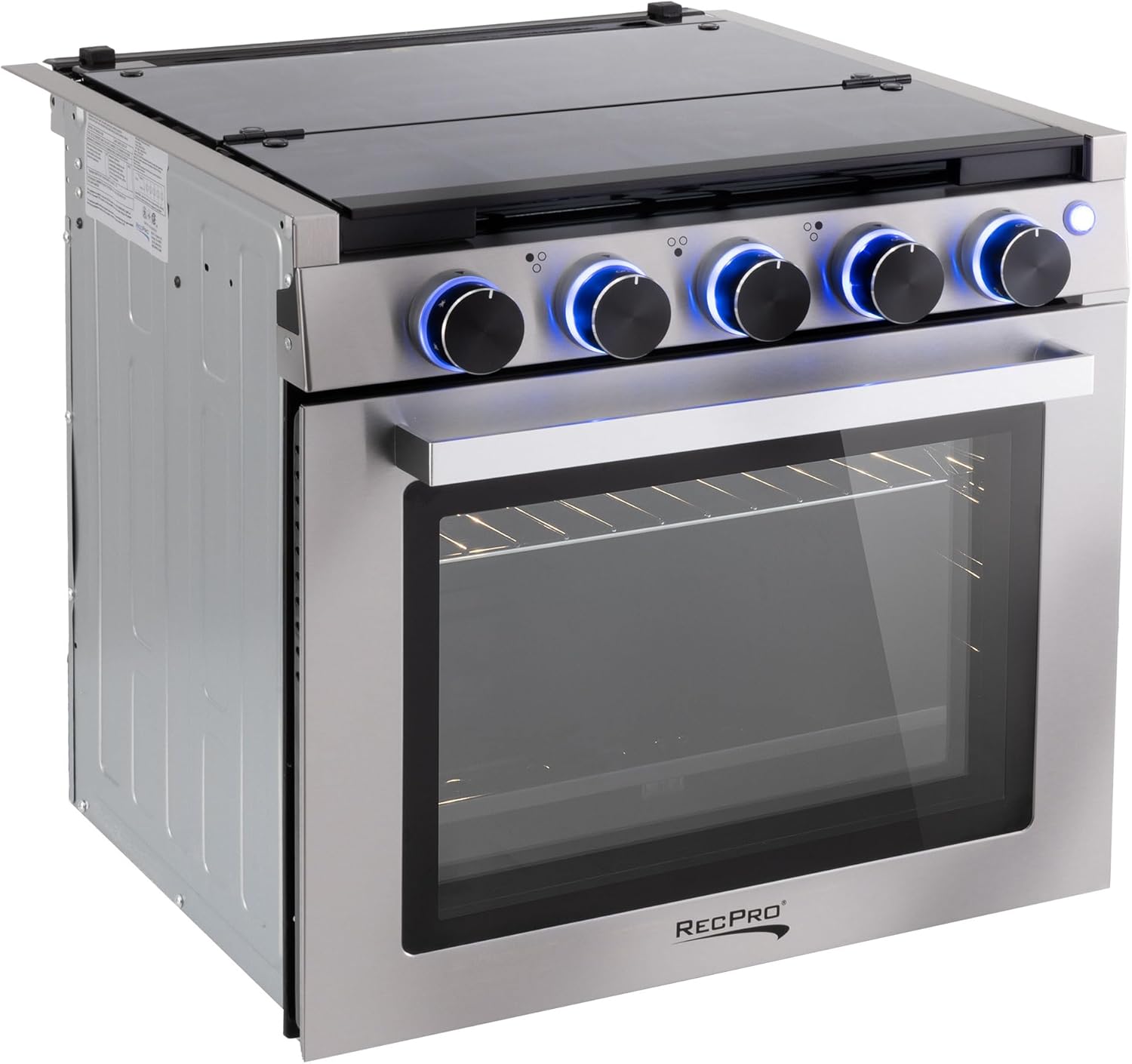 RecPro RV Stove Gas Range 21" Tall Optional Vented