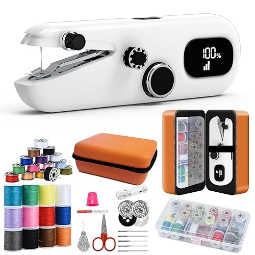 Handheld Sewing Machine, Portable Mini Sewing Machine for Beginners &