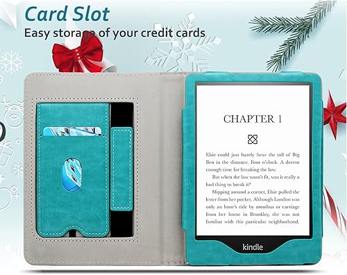 Miniatura 6 de RSAquar Funda para Kindle Paperwhite de 11 generación de 6.8 pulgadas y edición Signature 2021, funda de piel sintética de alta calidad con