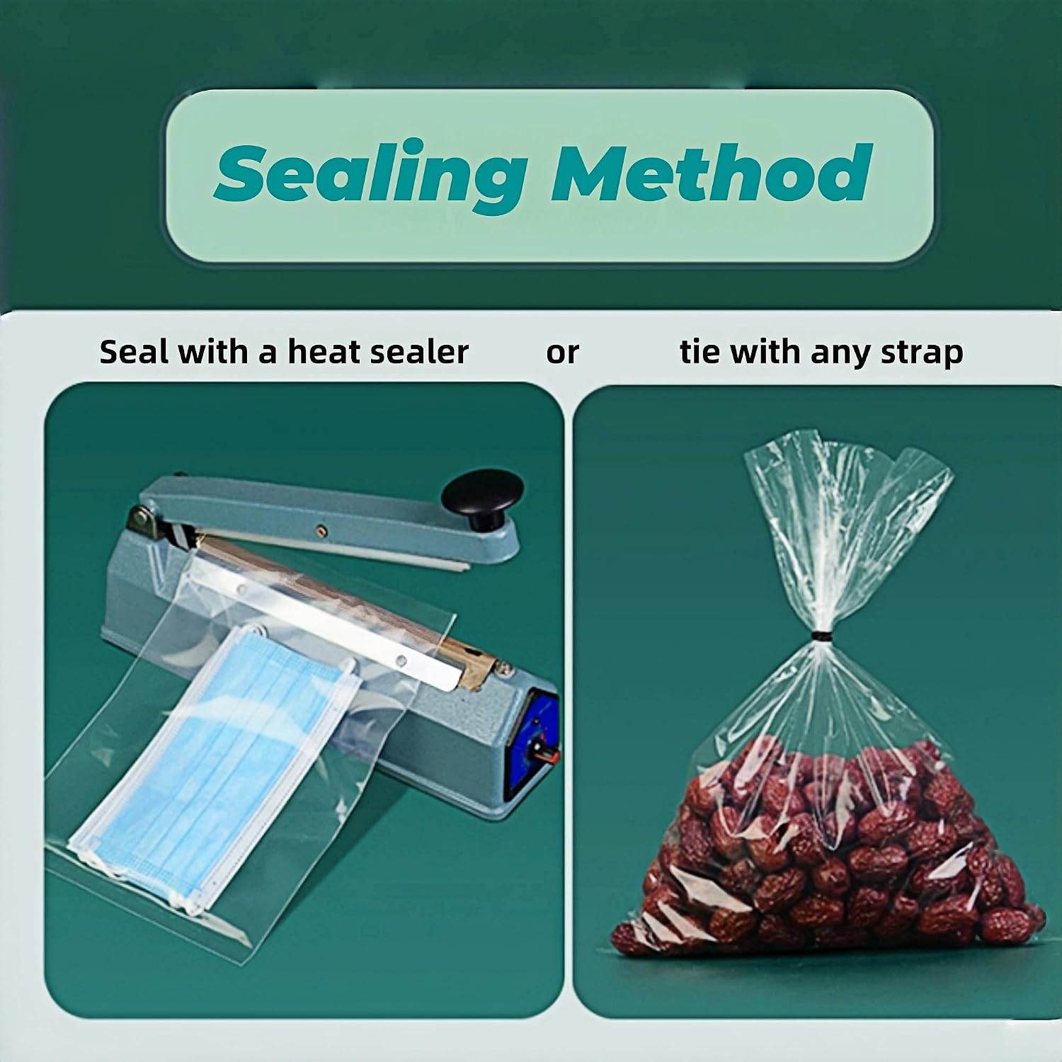Reusable Extra Large Clear 1.97mil Plastic Bags 27.6x39.4 inch