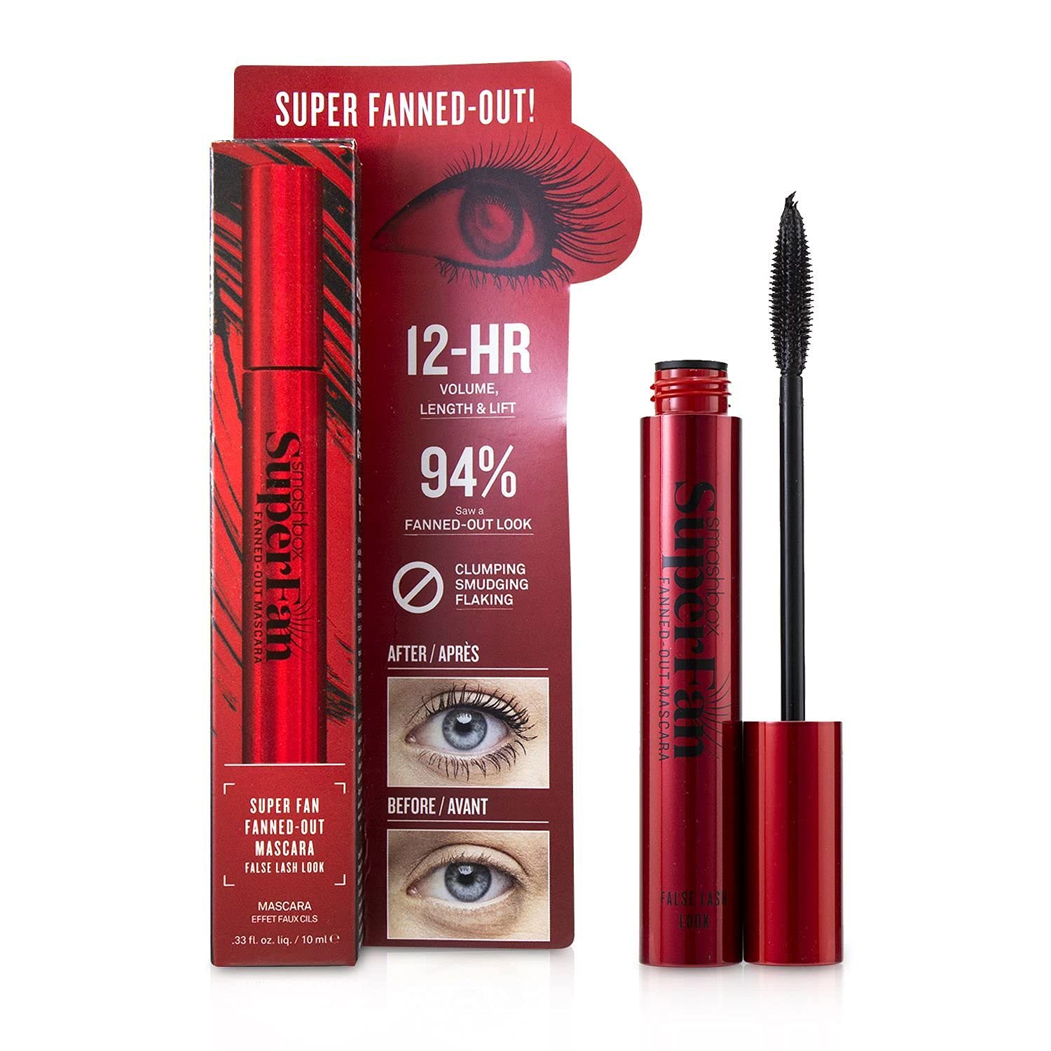 Smashbox SuperFan Mascara Gives Modern 12 Hour Length 0.33oz (10ml)