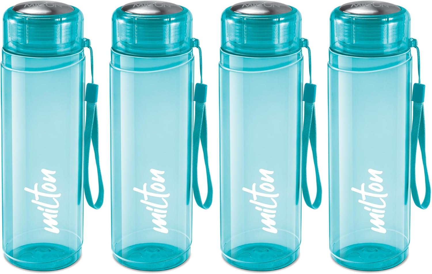 Milton Hector 1000 Pet Water Bottle, Set of 4, 1 Litre Each, Blue