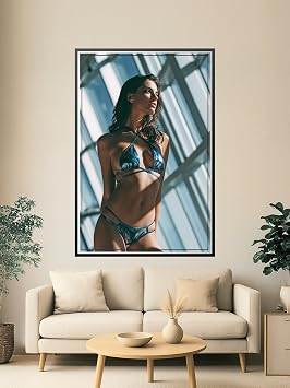 Wall Art Impact Photographic Portrait Poster - Sultry Confidence Statement Premium Luster