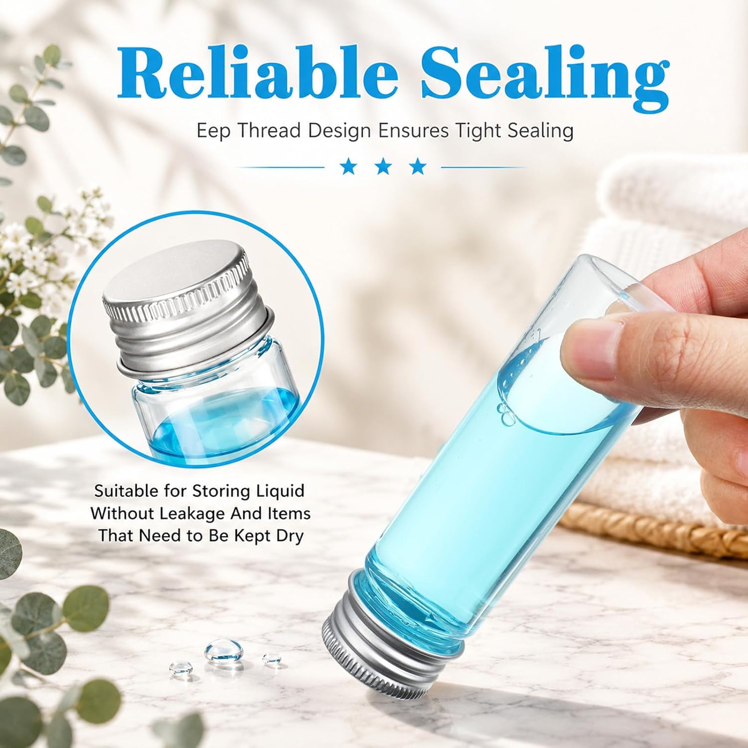 50 PCS Plastic Test Tubes with Screw Caps, 50 ml Plastic Candy Tubes Clear Bath Salt Tube, 4.09 x 1.18 inch Clear Test Tube as Storage Containers for Beads, Powder, Candy, Small Gumballs