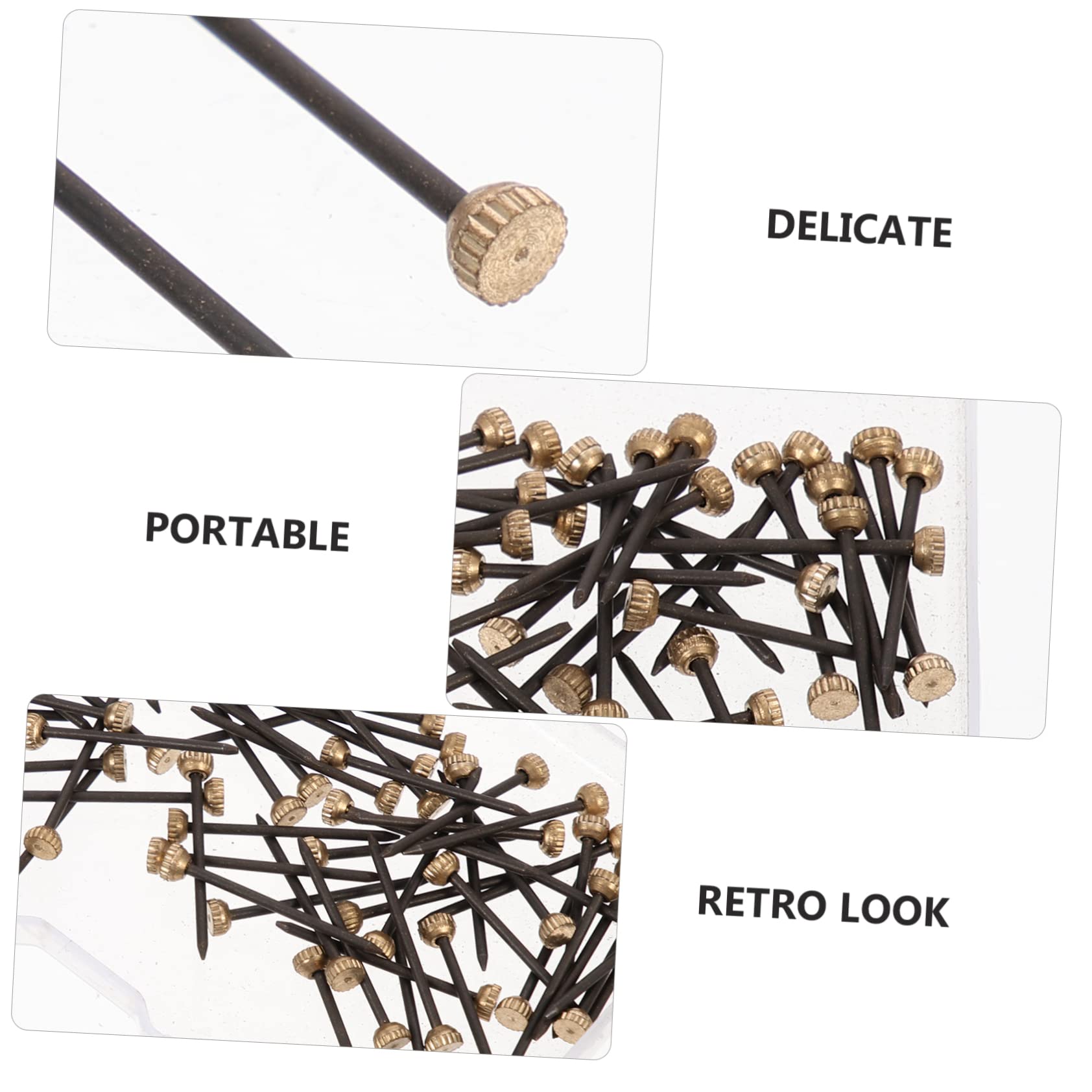DOITOOL 360pezzi Chiodi Per Appendere Foto Chiodi Rame Per Muro Con Scatola Facili Da Installare e Resistente Per e Orologi