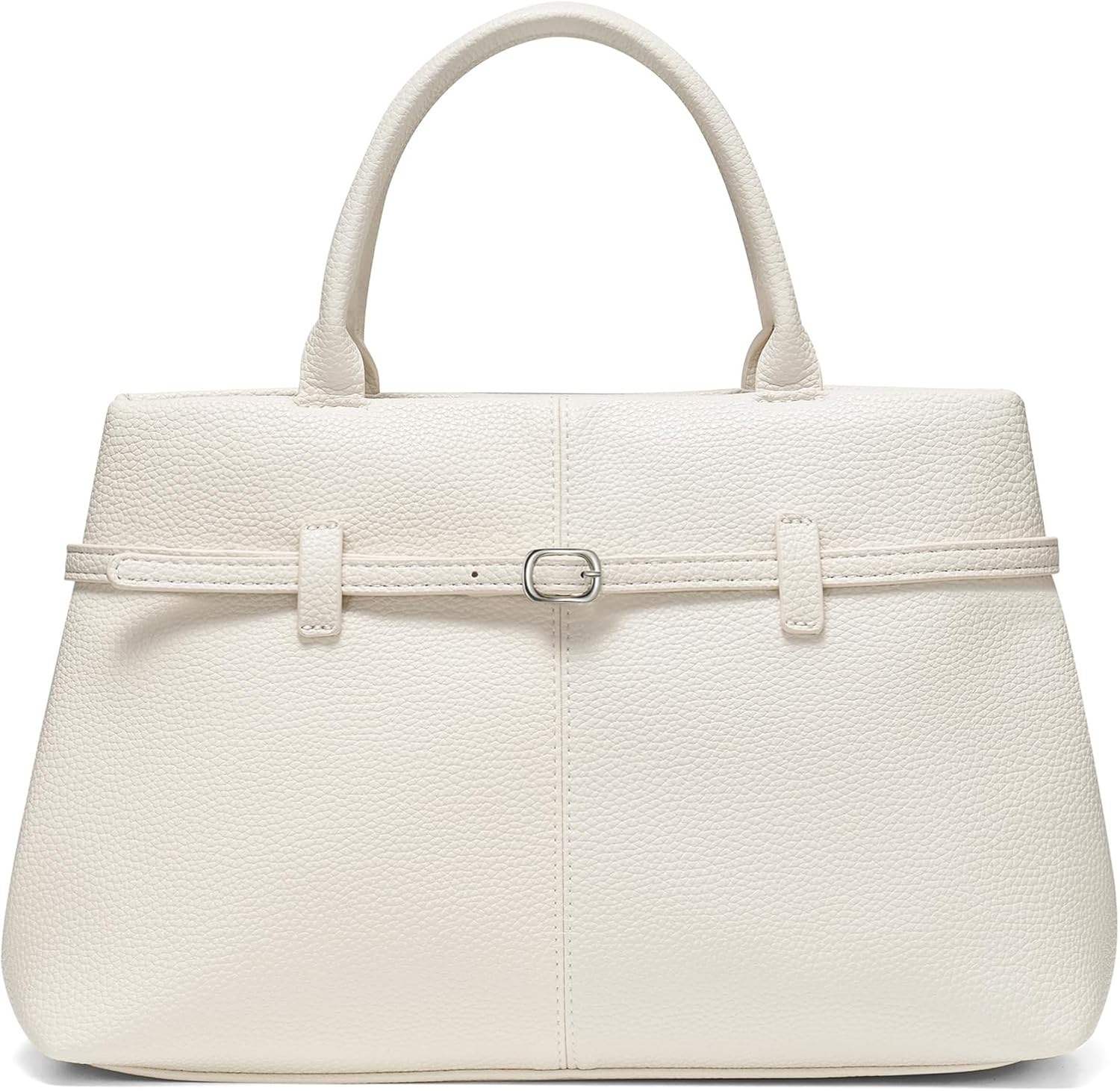 CHUNLI Satchel Purses for Women, Medium Crossbody Handbag with Detachable Shoulder Straps, Ladies Vegan Leather Top Handle Work Bags
