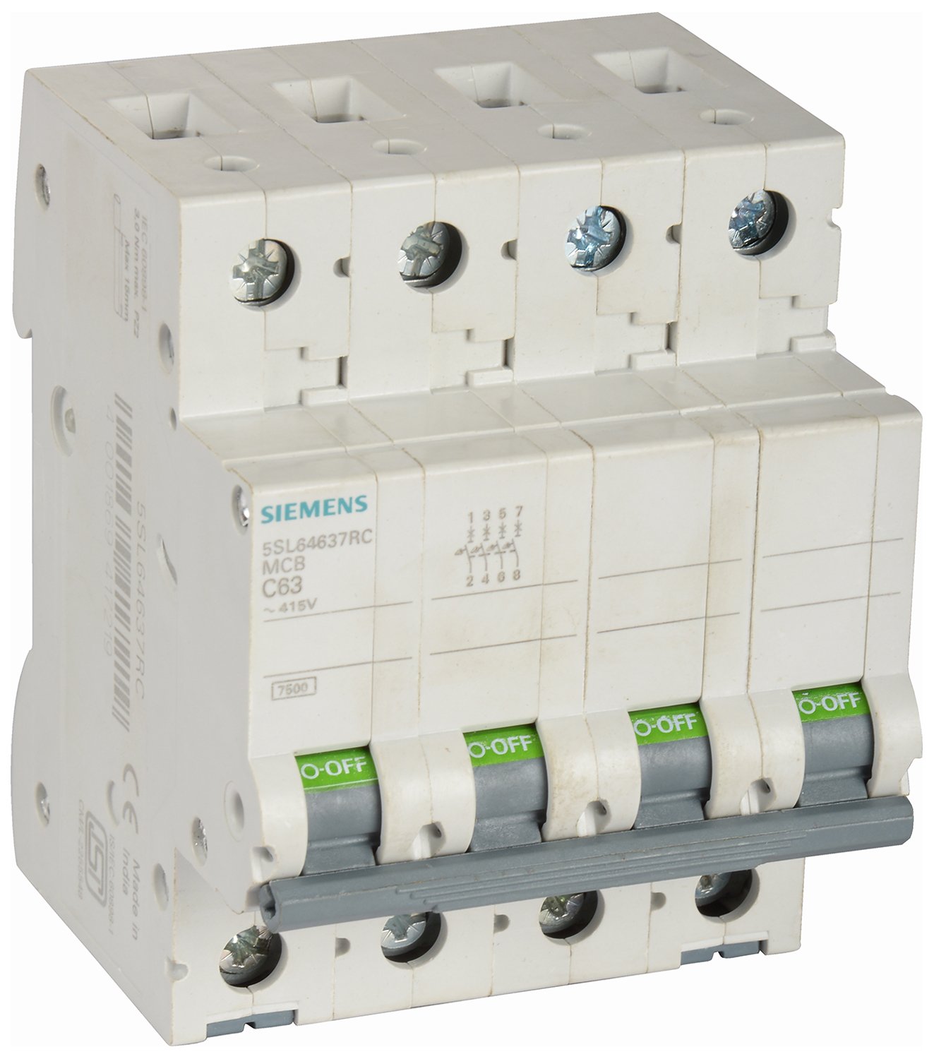Siemens 5SL64637RC 63 A Four Pole MCB-image-11