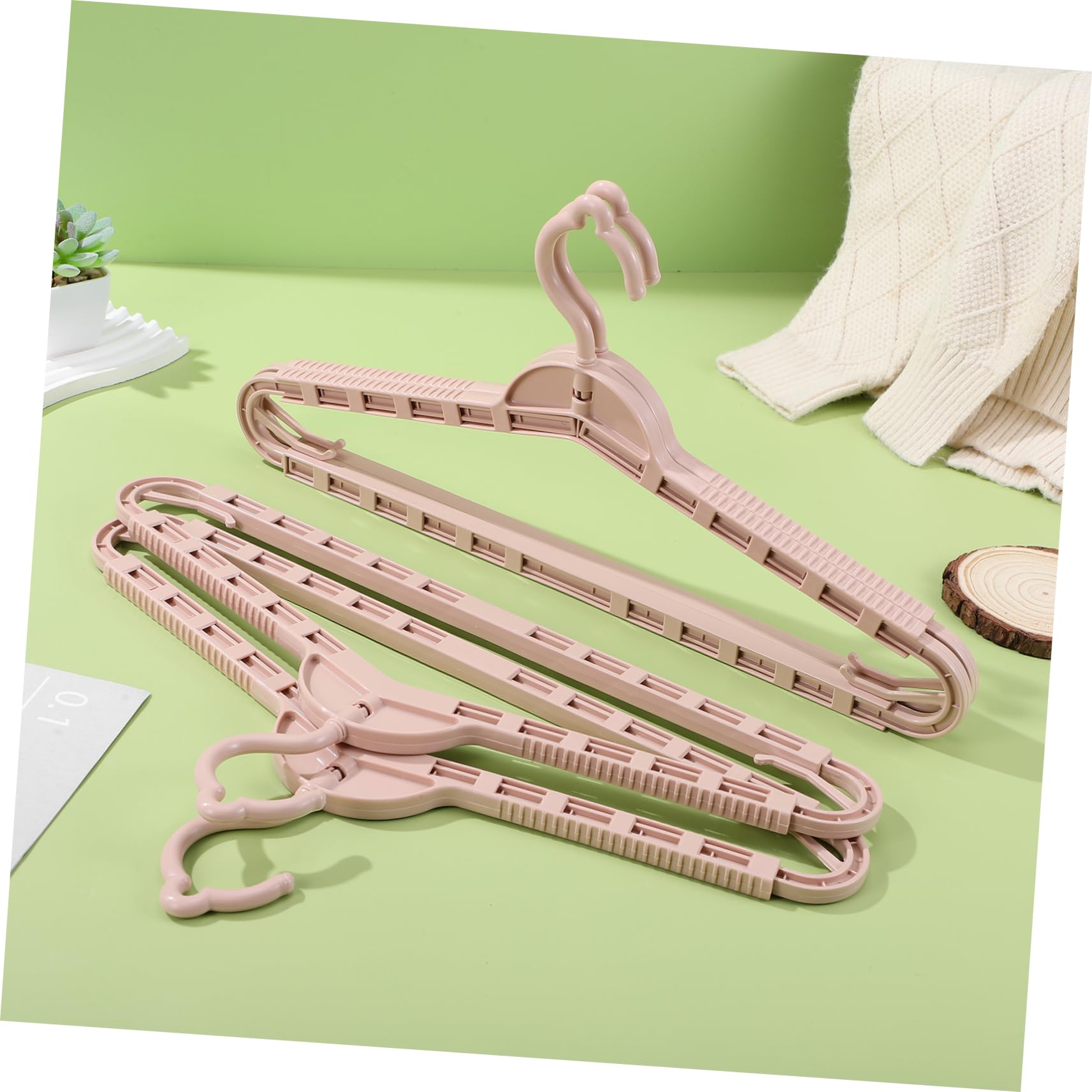 Grucce Telescopiche Multiuso Rosa 8 Pezzi in Pp per Armadio | Struttura Robusta Confezione da 8 Pezzi e Aspetto Semplice ed Elegante Design Regolabile