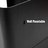 Vista 4 de Mind Reader "Flume" Organizador con 6 compartimientos para condimento y tazas, ninguno , Negro