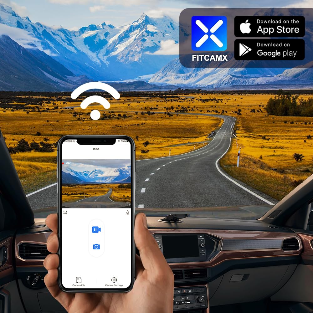 Amazon.co.jp: Fitcamx 4K ドライブレコーダー フォルクスワーゲン T