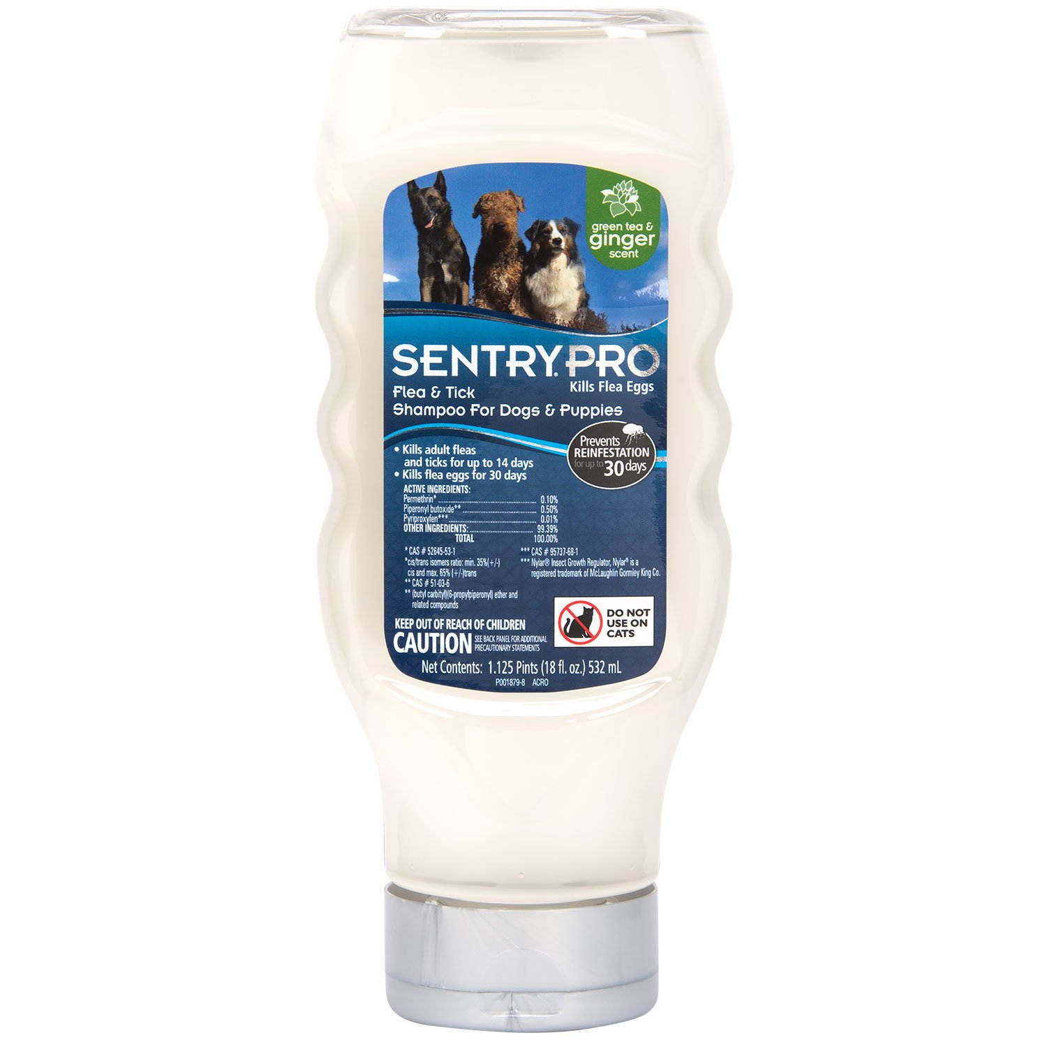 SENTRY PRO Flea and Tick Shampoo for Dogs, 18 oz