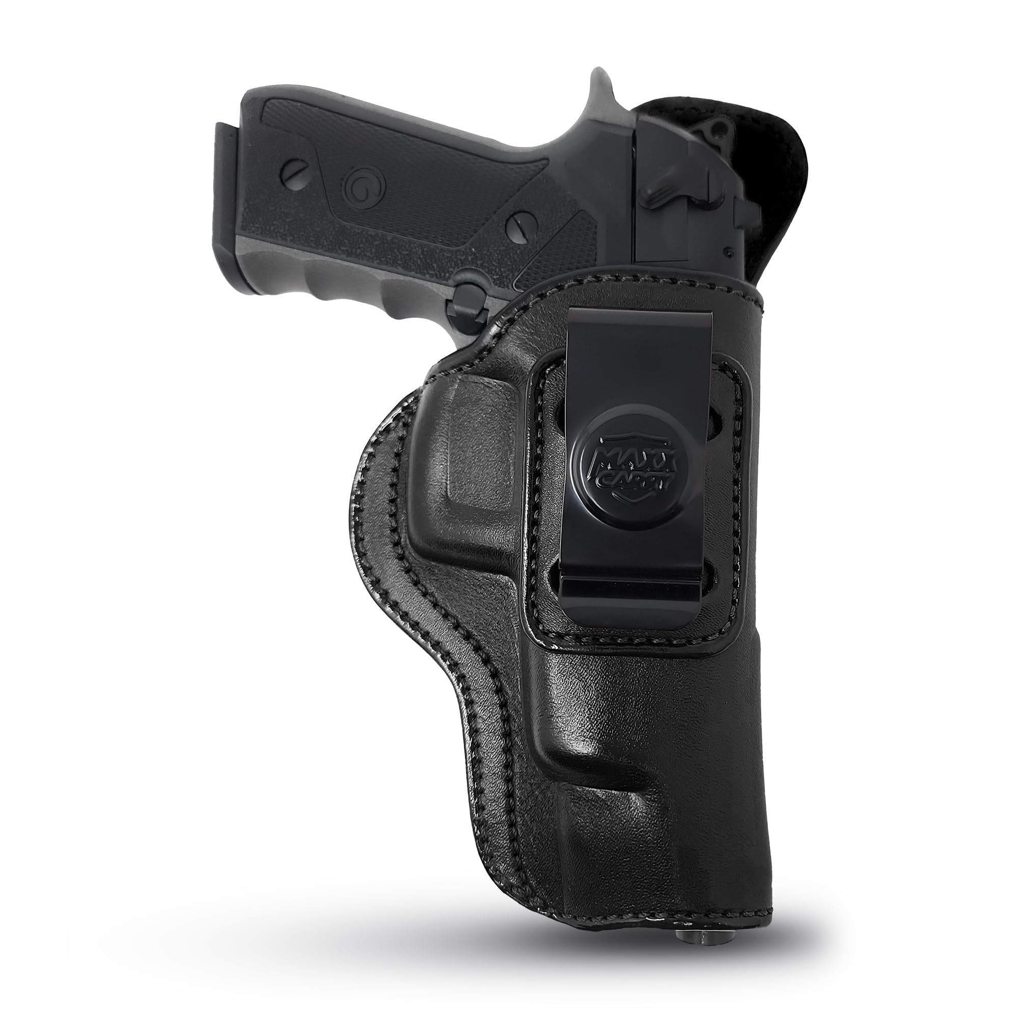 Genuine Leather Iwb Holster for Beretta 92FS Pistol - Tactical Handgun Iwb Leather Holster Beretta - Leather Concealed Carry Holster - Comfortable Appendix Everyday Carry - Maxx Carry Holsters by PH