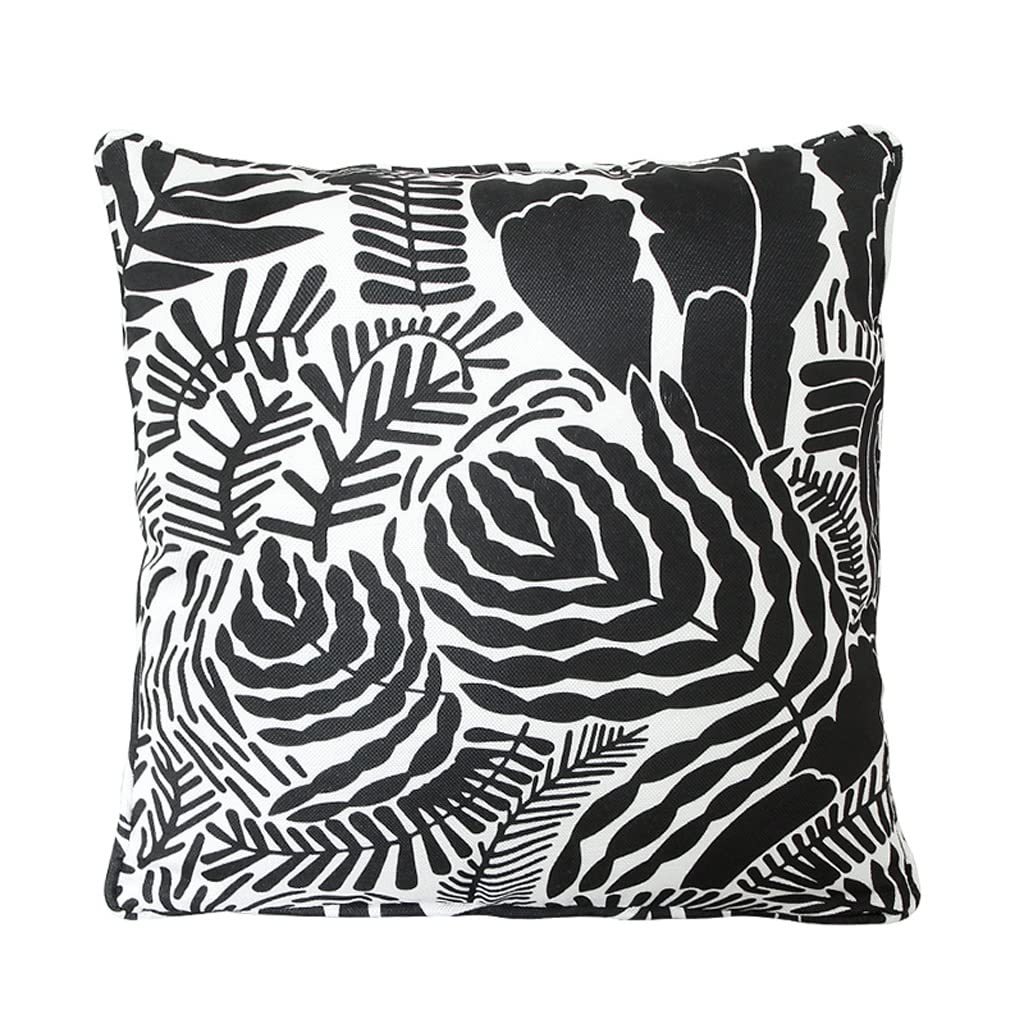 Coussin lombaire oiseau et plante pour un coin lecture apaisant