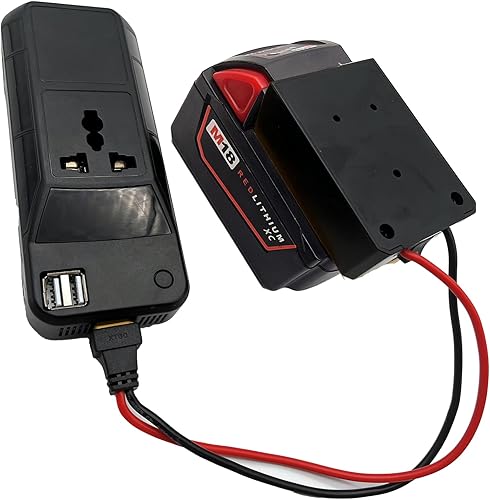 Miniatura 9 de Inversor de corriente de 100 W para batería DeWALT 20 V MAX (sin batería), estación de energía portátil, para Milwaukee para rueda eléctrica,