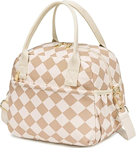 Miniatura 12 de CAMTOP Lonchera para mujer, bolsa de almuerzo aislada, lonchera con hielera térmica, a prueba de fugas, con diseño acolchado, bolsa de almuerzo Todo