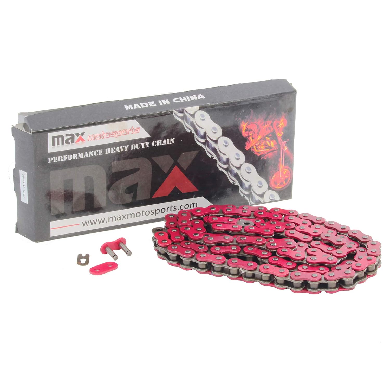 Max Motosports 520 Pitch 120 Links 520x120 Drive Chain Replacement for KTM 450 560 SMR 150 SX Motocross (Yellow)