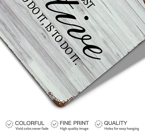 Vista 59 de LUIJORGY Letrero de metal con letras familiares con texto en inglés «The Mountains Are Calling And I Must Go», letrero de aluminio vintage