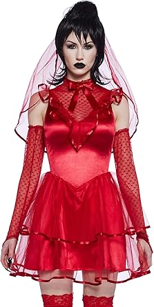 Dolls Kill Bride Lydia Costume - BetelJuice Dark Gothic Wedding Dress Set by Trickz N Treatz