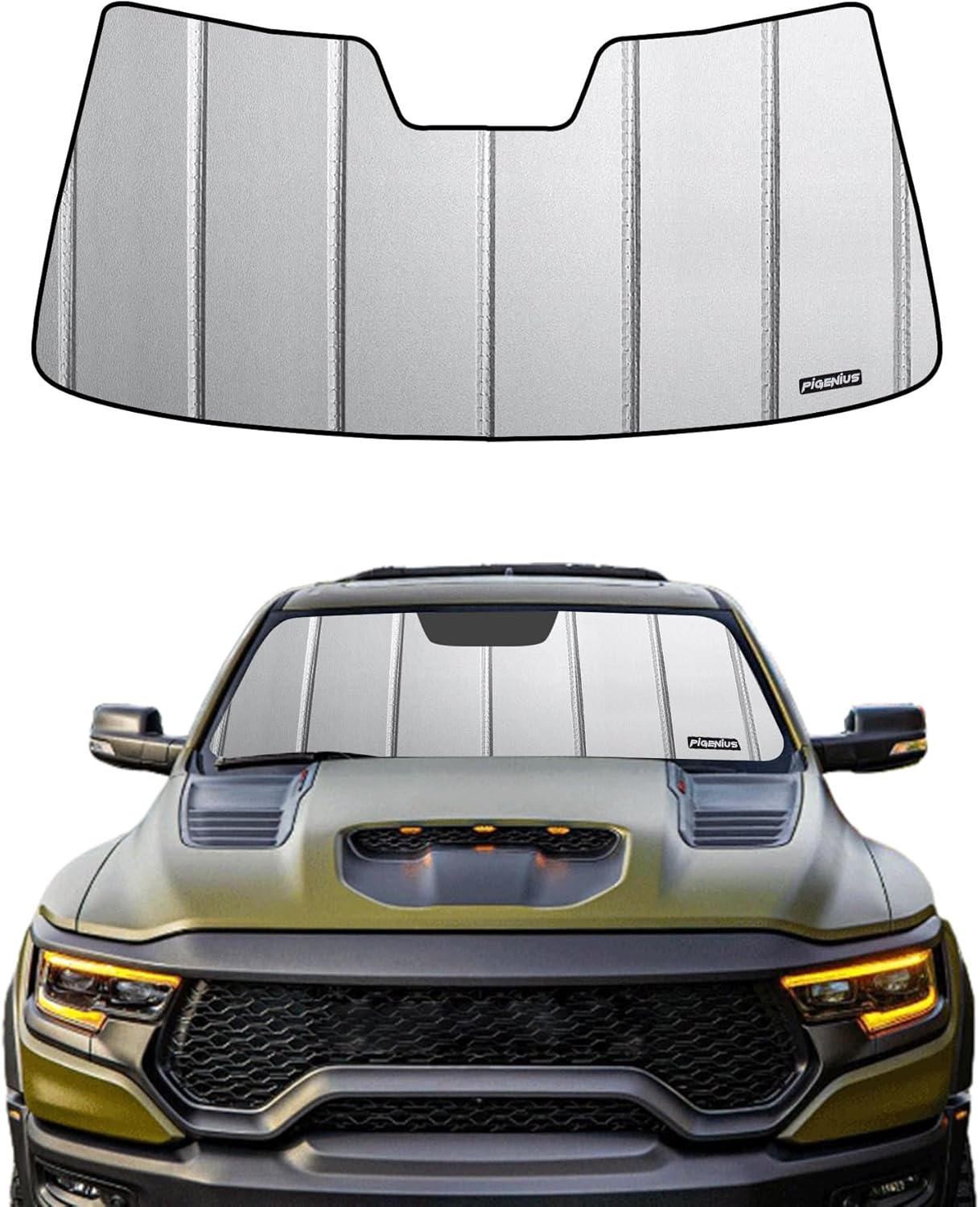 Windshield Sun Shade for Dodge Ram 1500 2002-2008 Front Window Sunshade - AstraGuard