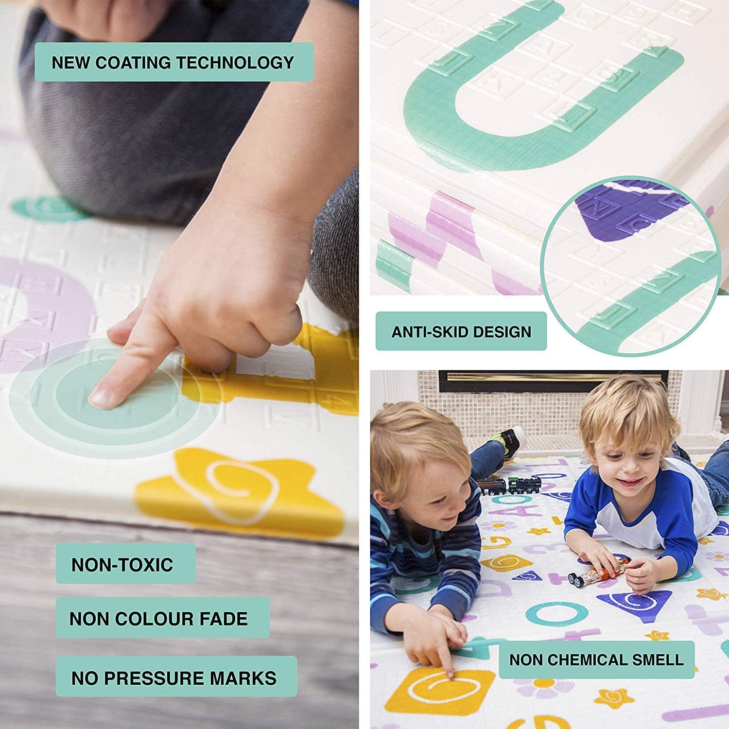 Babify Baby Play Mat, Thickness 1.5 cm, Foldable, Non-Slip Babify Baby Play Mat, Thickness 1.5 cm, Foldable, Non-Slip
