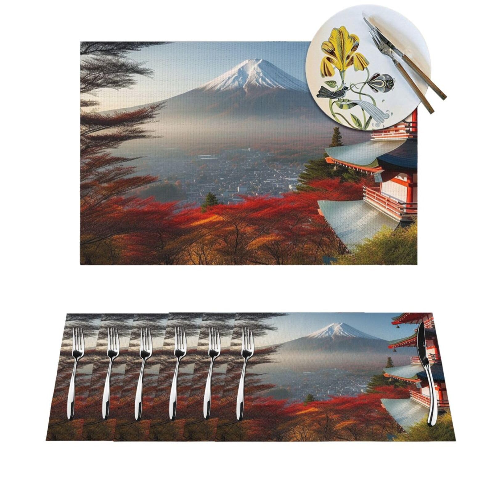 Tapis de table de cuisine japonais lavable pour protéger la table de la chaleur