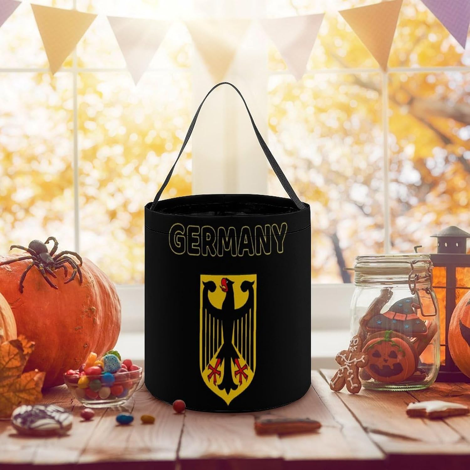 German Germany Halloween Treat Bag Reusable Candy Basket Tote Goody Bags Gift Party