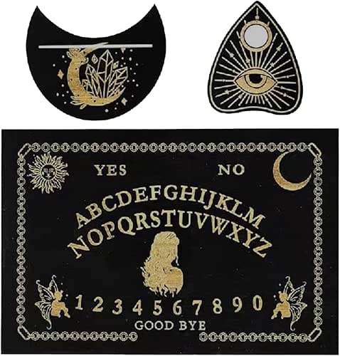 Wooden Ouija Spirit Board Game: Classic Spirit Board with Planchette