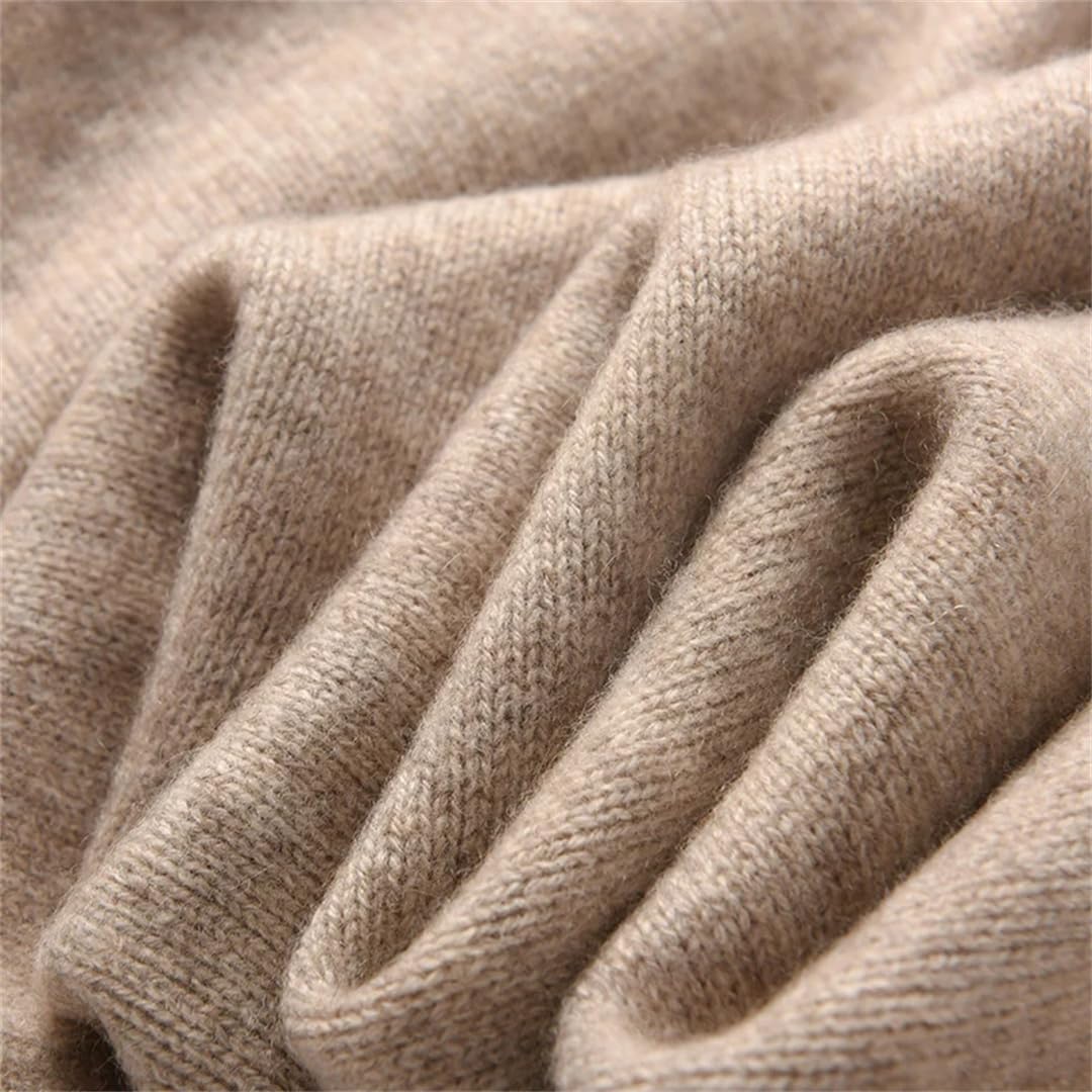 Sciarpa lavorata a maglia in cashmere, da donna, per autunno e inverno, morbida e calda
