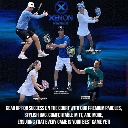 Miniatura 8 de Vector Pro Spin Max Version 2 - Pala de tenis de plataforma por Xenon Paddle, cabeza de gran tamaño, punto de equilibrio uniforme, núcleo de espuma