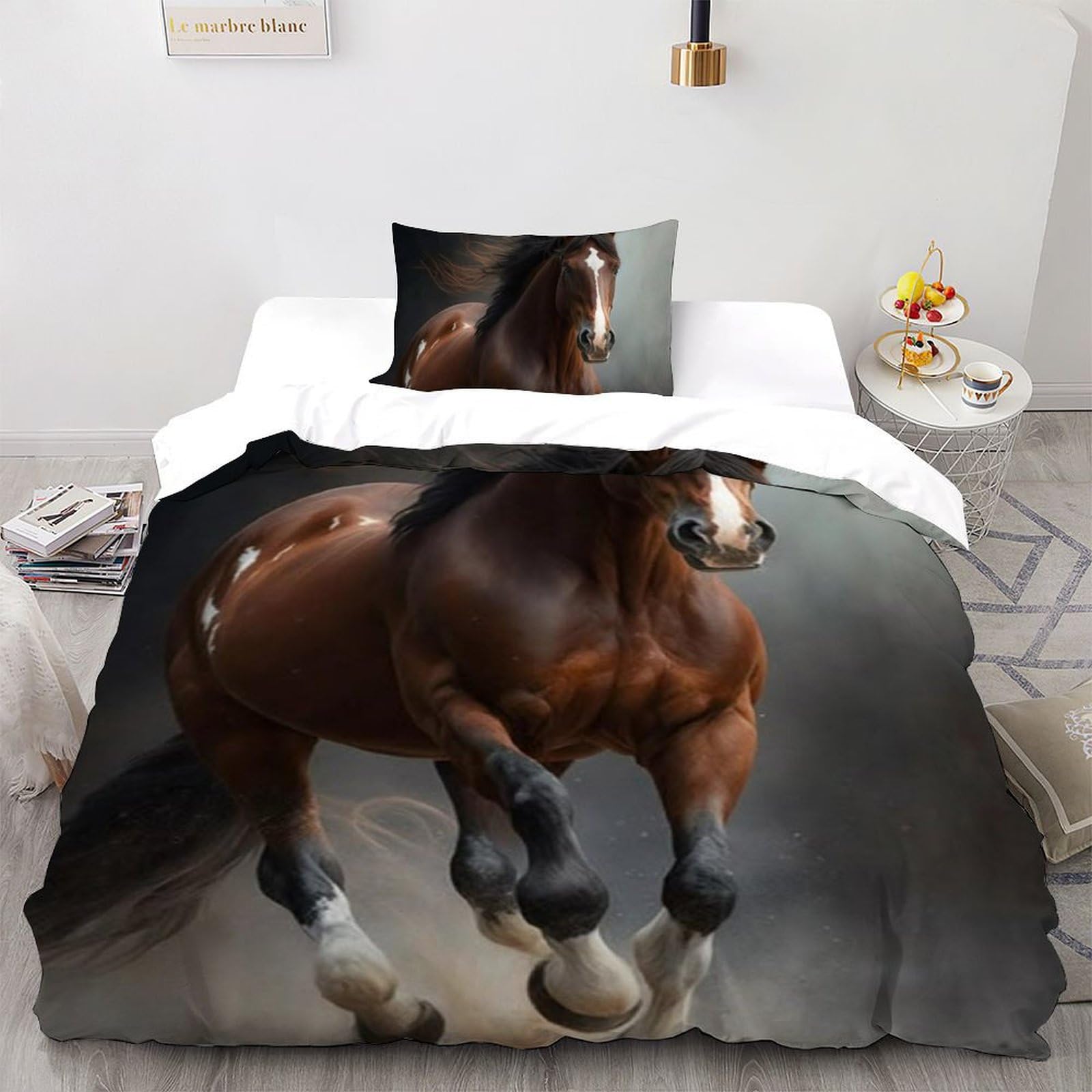 Housse de couette poney imprimé 3D pour transformer la chambre des filles en conte