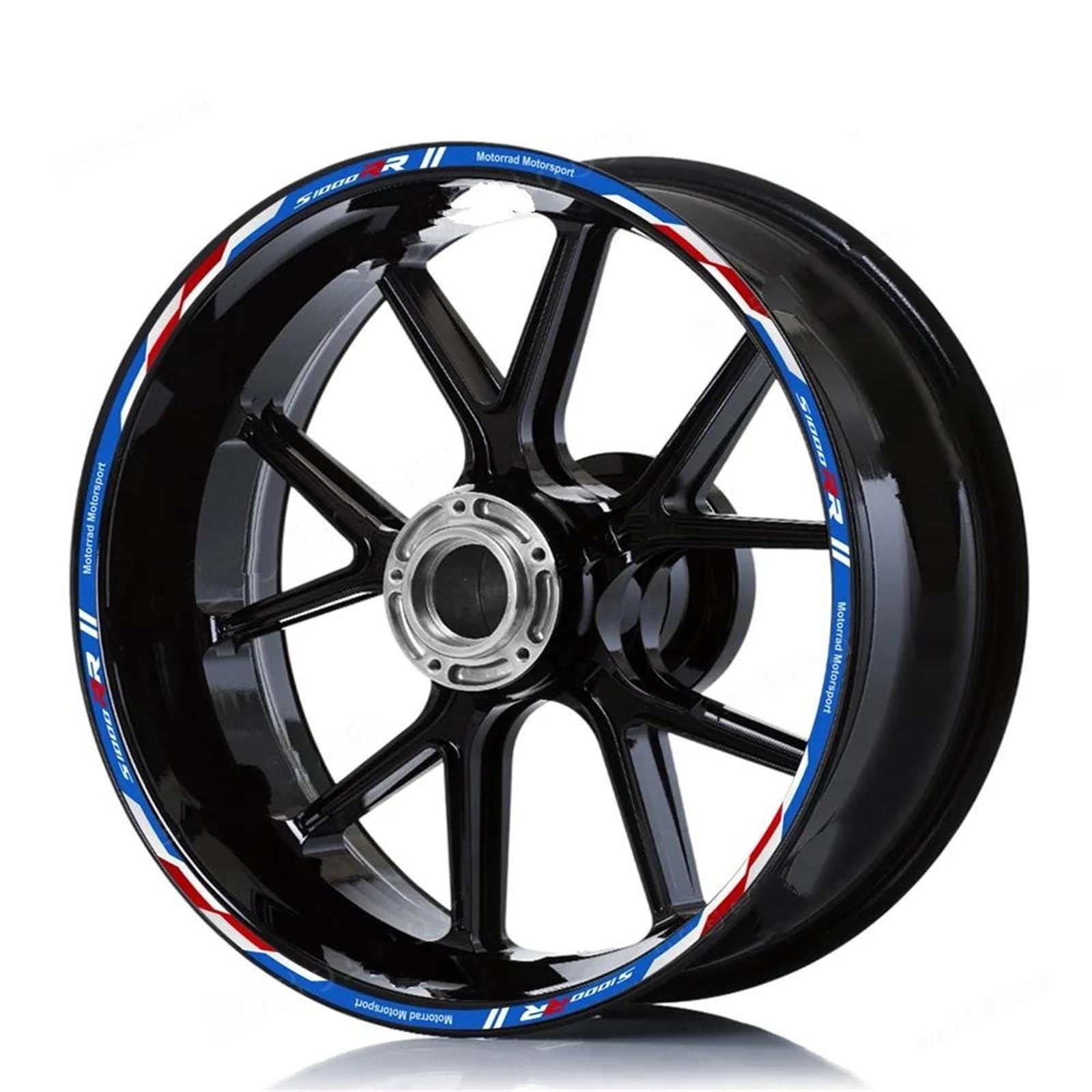 Rim Reflective Stickers Set Motorcycle Wheel Stickers Reflective Rim Stripe for BMW S1000rr S 1000 Rr S1000RR RR Hub Sticker Wheel Hub Decoration kit(Color 2)