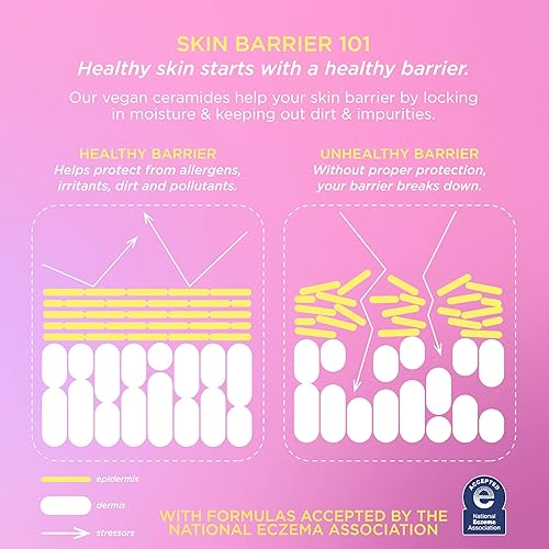 Miniatura 6 de Pacifica Beauty - Parches de gelatina de ceramida vegana hidratantes debajo de los ojos y sonrisa, para ojos hinchados, soporta líneas finas y