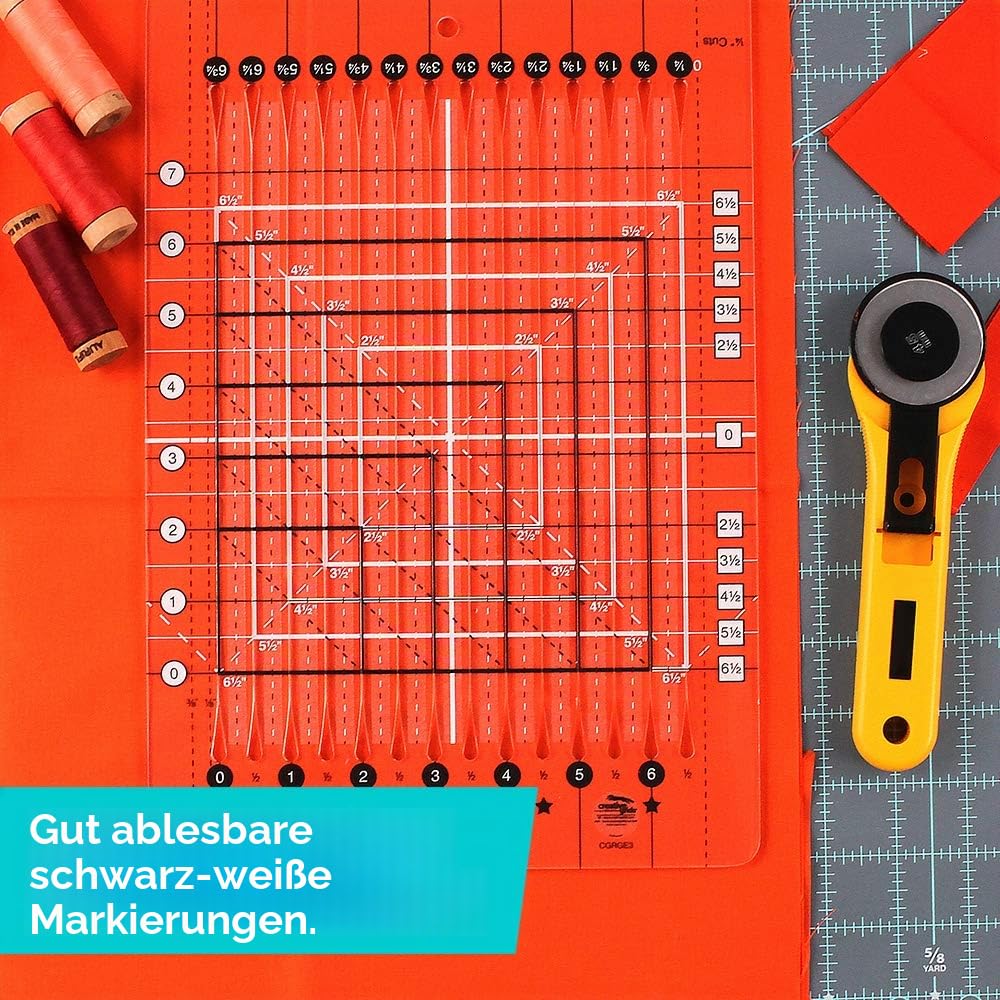 Creative Grids Stripology Mini-Quilt-Lineal – CGRGE3