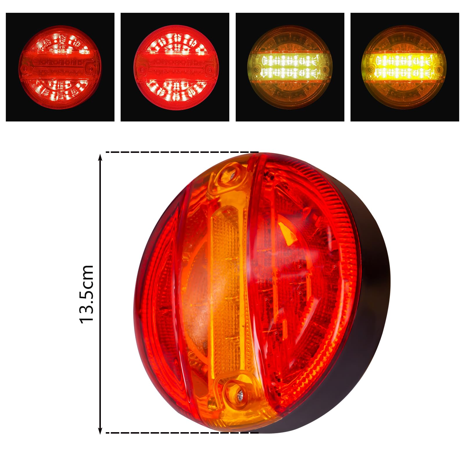 2x 20 LED Luci posteriori posteriori 12 / 24V Indicatore di frenata IP65 Luci di arresto impermeabili per camion Van Rimorchio Caravan RV ETC