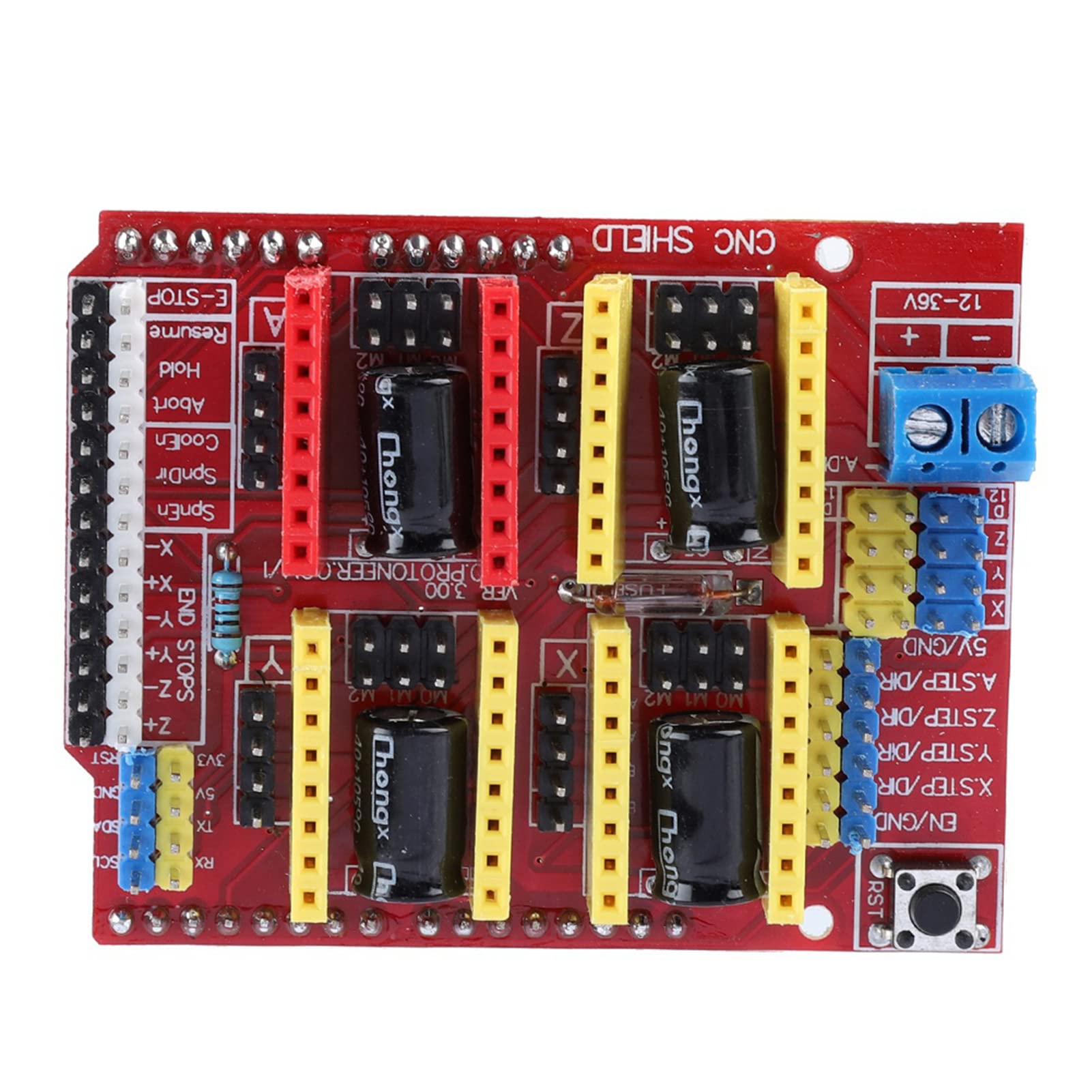Gonetre Kit de Controlador de Escudo CNC con Motor Paso a Paso Nema 17 y
