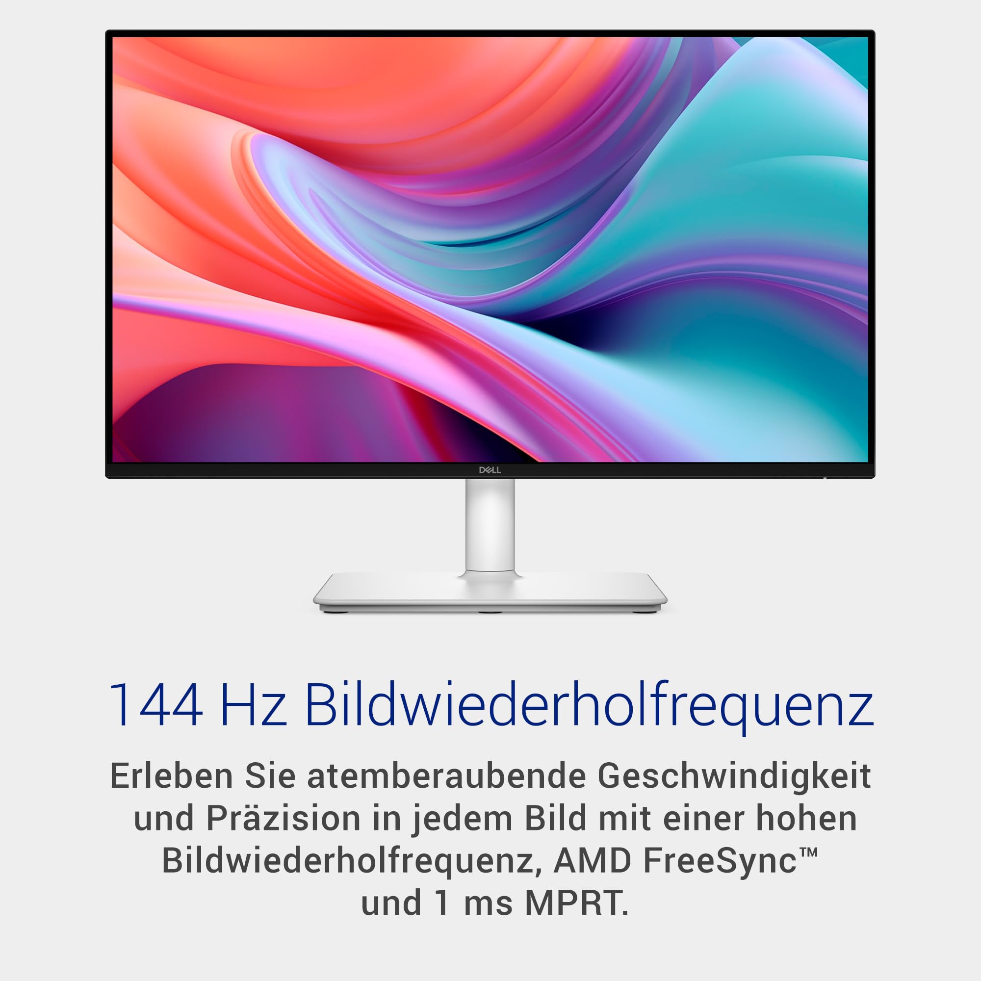 Dell 24 Plus Monitor S2425HSM Full HD 1920x1080 144Hz IPS 1ms MPRT AMD FreeSync 99% sRGB Höhenverstellbar Eingebaute Lautsprecher 2 HDMI Weiß