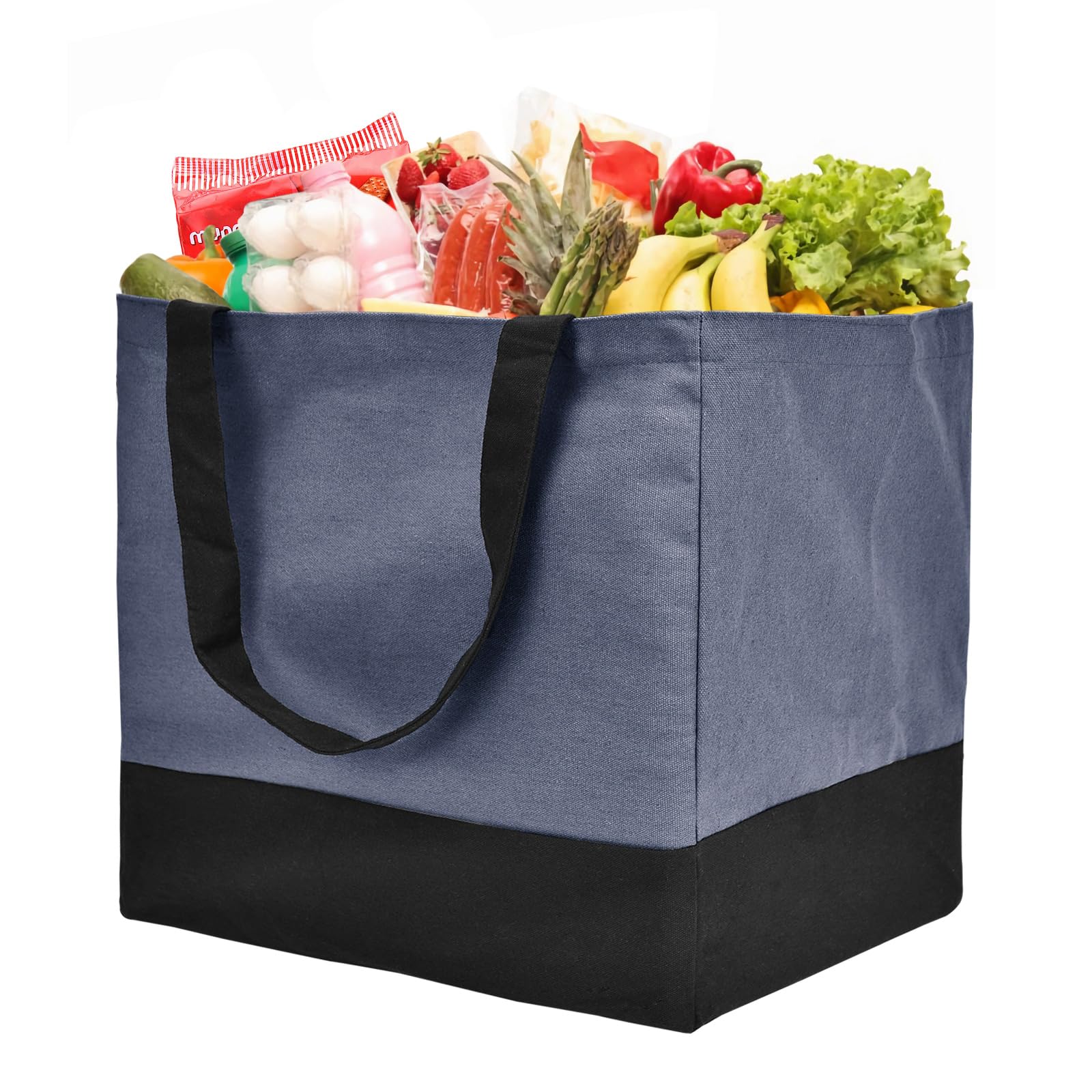 Amazon.com: CNaiyunpin Canvas Reusable Grocery Bags Heavy Duty