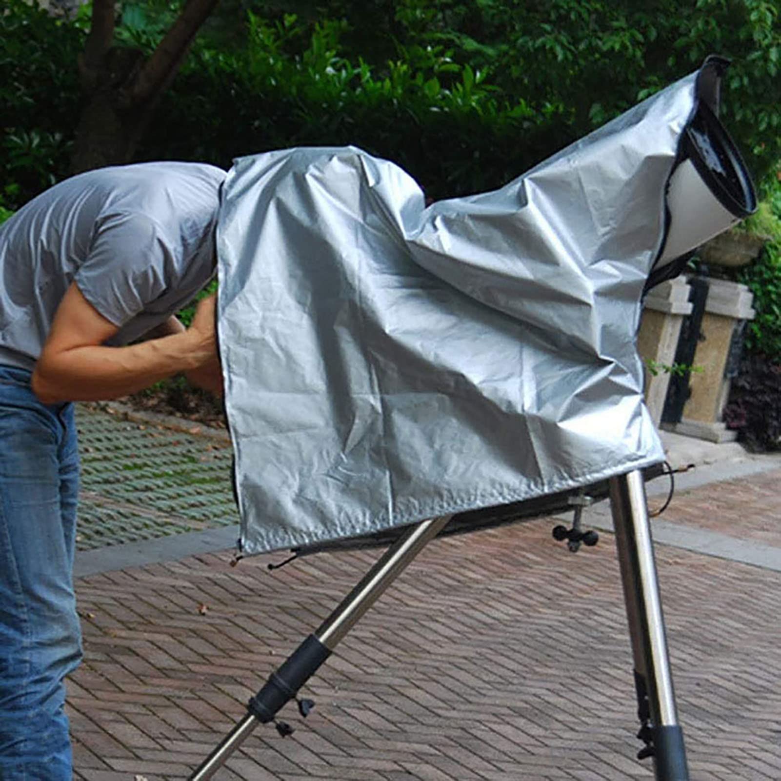 Bias&Belief Cubierta de Capa para Telescopios Montados Grandes Cubierta de Telescopio 420D Oxford Tela 160×120 cm Telescopio Polvo Lluvia Cubierta Solar A Prueba de Sol Bolsa con Cordón
