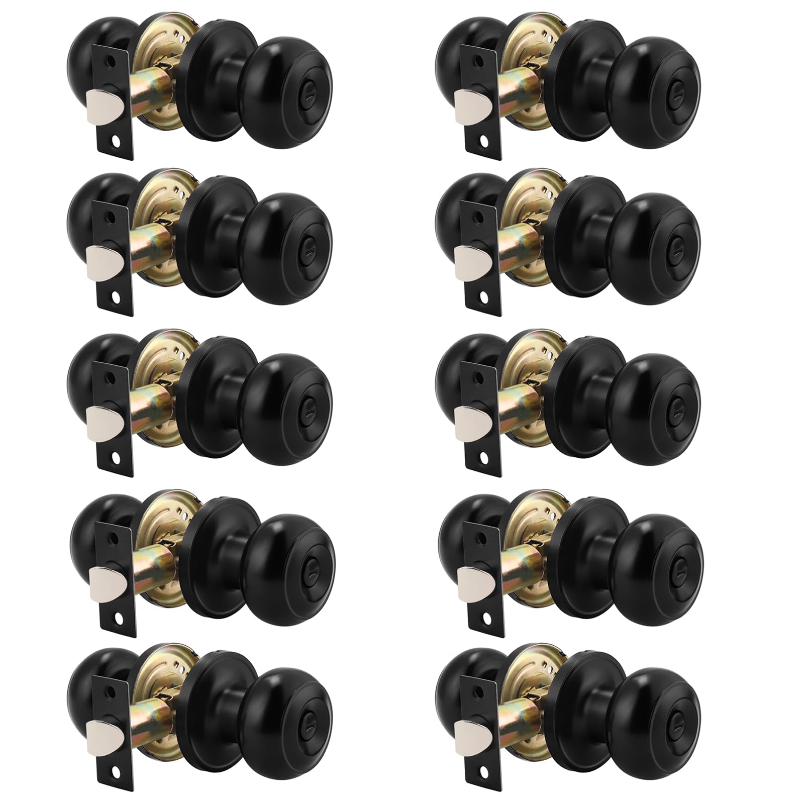 Probrico Matte Black Door Knobs - 6 Pack -22 Probrico Matte Black Door Knobs - 6 Pack -22