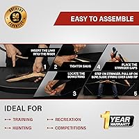 Vista 6 de Southwest Archery Arco largo Ghost Takedown – Arco de caza de arco largo de 64 pulgadas – Mano derecha e izquierda – Pesos de tracción en 20 – 50