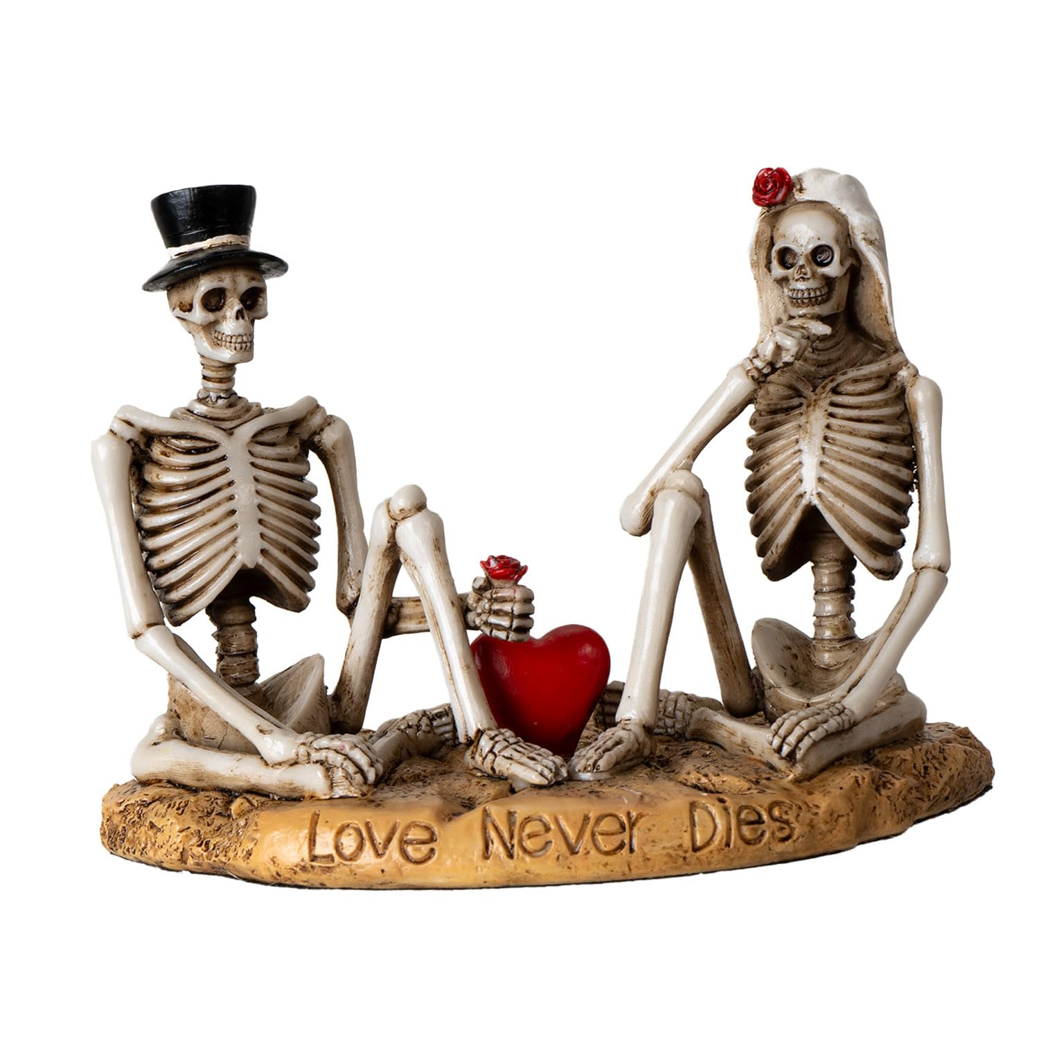 Figurine couple squelette cadeau original pour mariage gothique