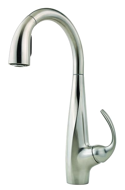 Pfister LF5297ANS Avanti 1-Handle Pull Down Kitchen Faucet, Stainless Steel, 1.8 gpm