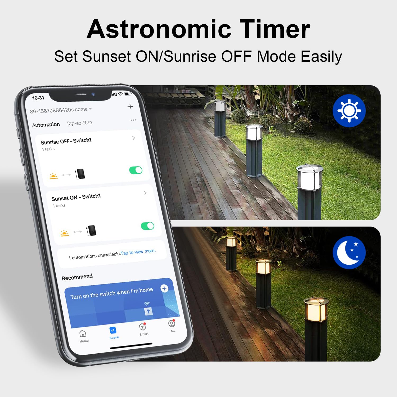 ZHENGXI 300W WiFi Low Voltage Landscape Transformer, 3 Independent Outputs 120V to 12V/14V, Outdoor Transformer with Timer,Alexa & Google Assistant