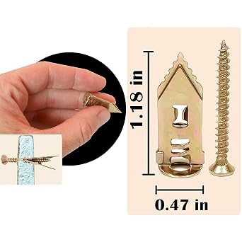 Hammer Drive Anchor for Plasterboard, Hammer-in Plug for Cavity Wall Fixing Plasterboard, Plasterboard Fixings & Screws, Driva Plasterboard Wall Plugs-Metal Self-Drilling Anchor (50Pcs)