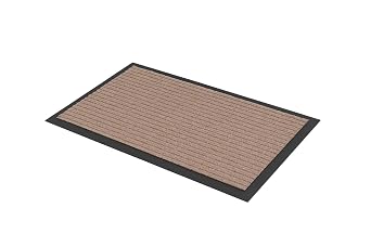 Guardian 64020340 Golden Series Dual Rib Indoor Wiper Floor Mat, Vinyl/Polypropylene, 2x3, Beige