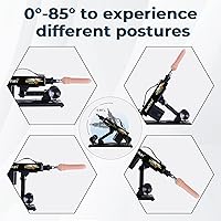 Vista 4 de AUXFUN - Máquina sexual automática de empuje con conector 3XLR juguetes sexuales manos libres, juguetes sexuales para parejas, adultos, hombres