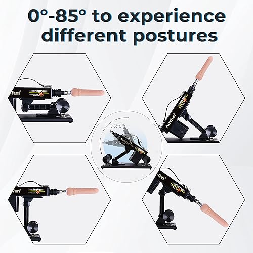 Miniatura 4 de AUXFUN - Máquina sexual automática de empuje con conector 3XLR juguetes sexuales manos libres, juguetes sexuales para parejas, adultos, hombres