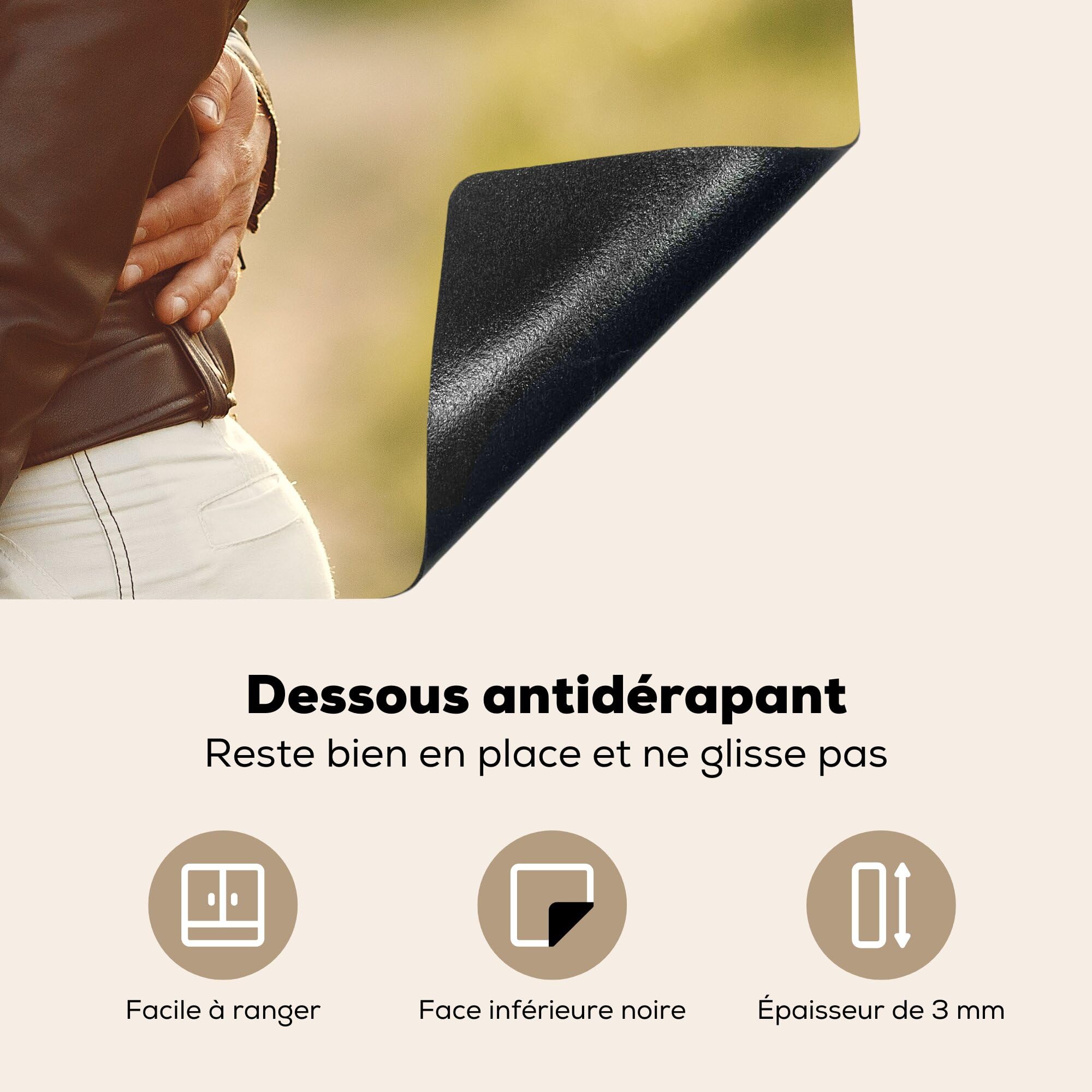 KitchenYeah© Protection Plaque Induction Personnalisé 51.6L x 57.6B cm Votre Photo - Protege Deco Cuisine Vitroceramique Pour Cache Protège De Cuisson Accessoires