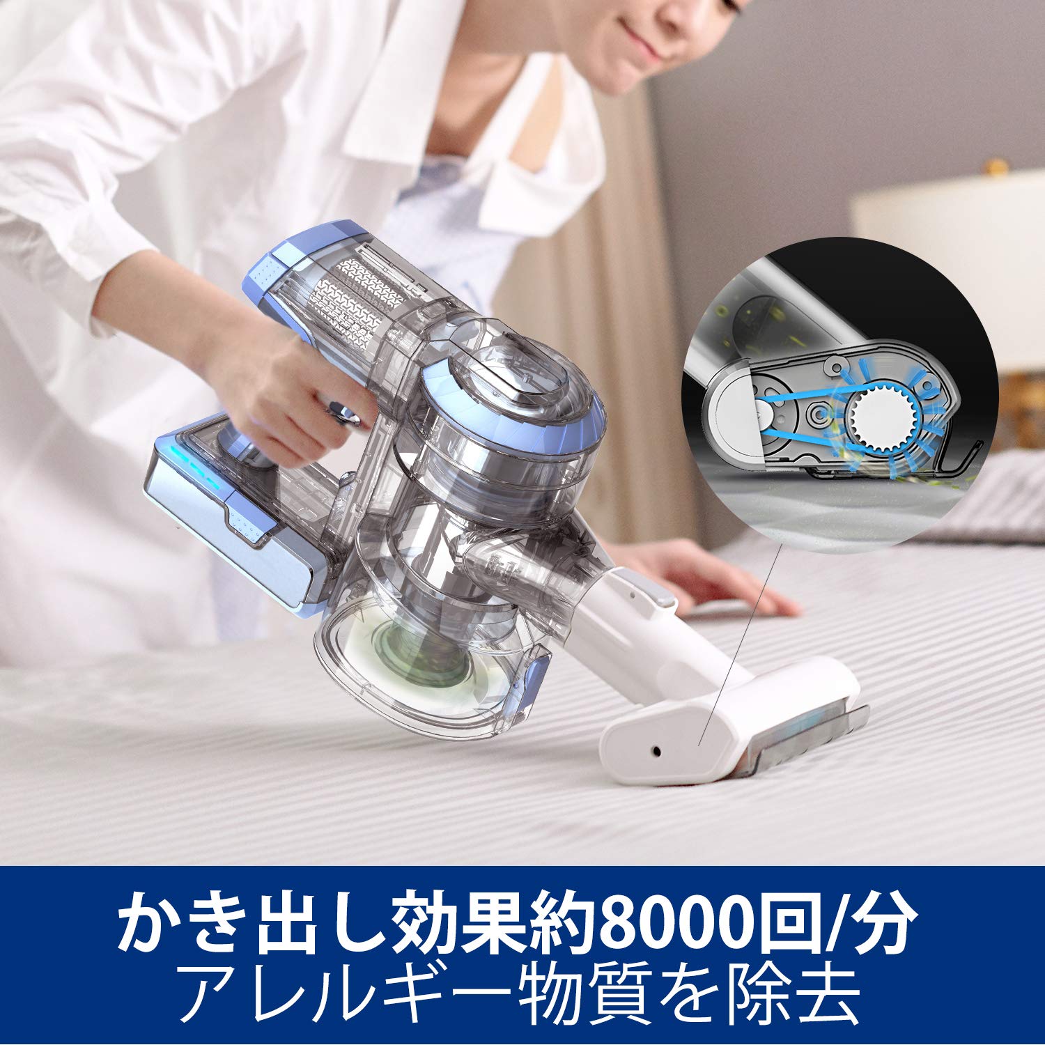 コードレス掃除機 軽量 小型 スティッククリーナー 小型 低騒音 引越し 楽天市場】連続稼働30分 掃除機 6000mAh大容量 コードレス掃除機