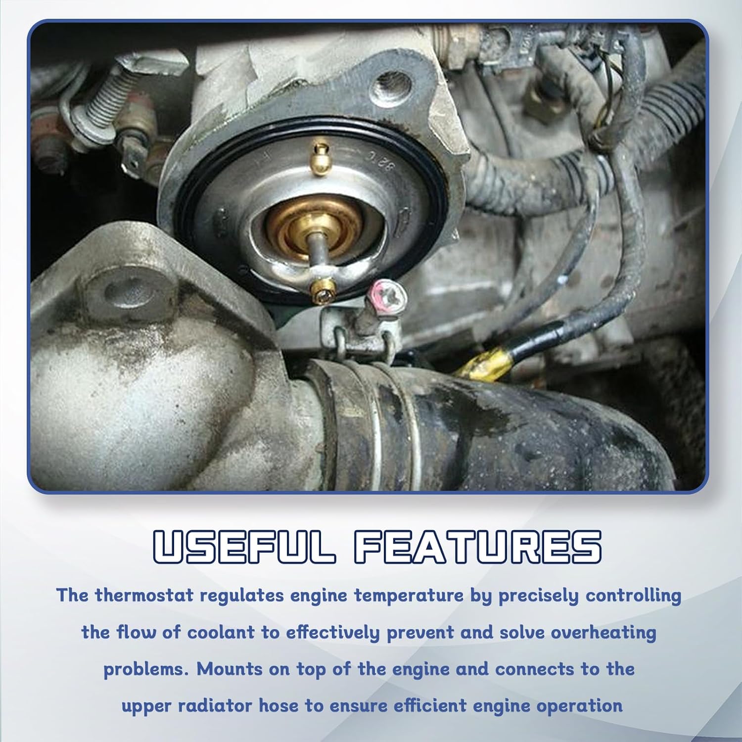 Car Thermostat,Engine Thermostat,Automotive Replacement Engine Thermostats Compatible with Honda Civic CRV CRZ,Replaces #19301-PAA-306, 19301-PLC-315,19301-RNA-315